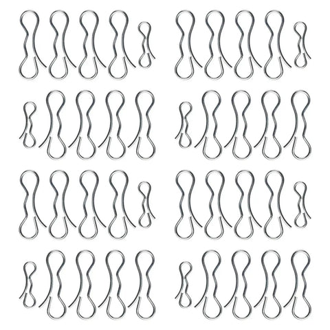 Tie Lock Cotter Pin Accessory Kit With Eight Sets Of Deck Clips For Replacement 532194208 And 532194209 OEM Numbers Front Link And Deck Linkage Each Set Includes Four 194209 And One 194208 Durable Metal Construction, assorted metal clips