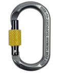 Compact Micro Carabiner With Screw Lock Gate For Arborists And SRS Climbing, Ultralight 7075 Aluminum, 900 Lb Tensile Strength
