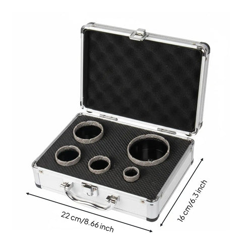 Top Tier Baoblaze Diamond Hole Cutter Kit With M14 Thread Saw Heads For Cutting Tile, Marble, Granite And Concrete Sinks, Plumbers Lines, Faucet Openings Smooth Holes Fast Professional Grade Tool Set in 22cm case