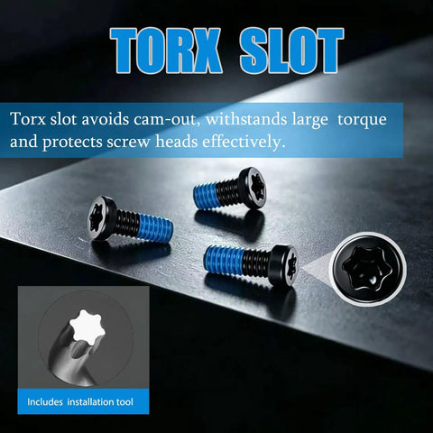 Top Shelf 8-40 Gunsmithing Screws And Slick Install Wrench Kit With Standard And Oval Heads In 6Mm 8Mm And 10Mm Lengths, showcasing Torx screws.