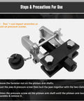 Beefy Heavy Duty Pitman Arm Puller With Adapter And Adjustable Jaws Bearing And Gear Removal Tool shown with instructions