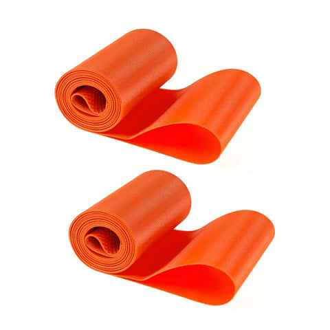 Fat Tire 26 Inch Rim Strip Tape For Bikes Tough As Nails Durable PVC Inner Tube Cushion Protector Anti Puncture Rim Liner 2 Pack Orange