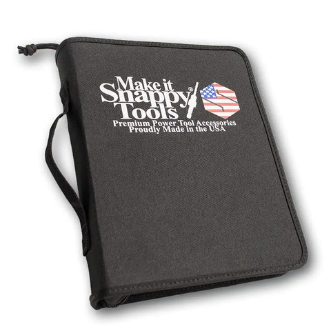 Sweet Workshop Gotta-Have Maker's Edition Tool Book With Countersinks, Drill Adapters, Hinge Bits, Driver Bits, Plug Cutters, Counterbores, Stop Collar, And Quick Release Chuck black portable case with logo