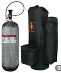 9 Liter Carbon Fiber Scuba Tank With Regulator And Carrier Bag Ready For Deep Dives And Snorkeling, 4500 Psi High Pressure 300 Bar PCP Air Tank For Serious Ocean Adventures