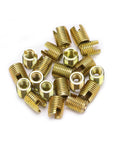 Heavy Duty 20 Piece Self Tapping Thread Inserts With Inner M12 1.75 And Outer M16 1.5 Made From Tough 302 Carbon Steel, 20 carbon steel inserts.