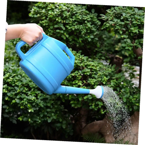 Long Spout Watering Can For Indoor And Outdoor Plants Plastic Watering Pot With Durable Ergonomic Handle And Long Nozzle Easy Grip For Flowers Foliage And Houseplants Sky Blue Gardening Tool, sky blue plastic watering can pouring