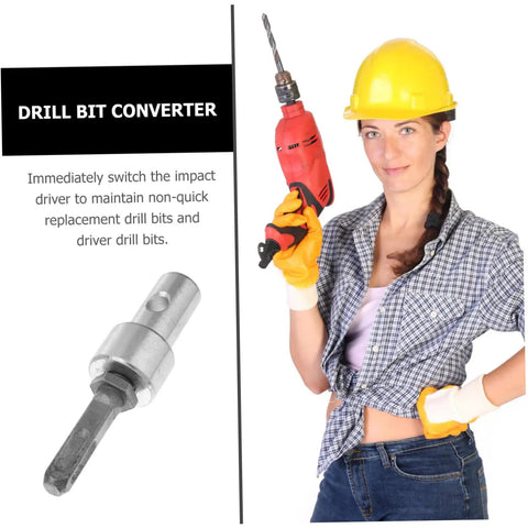 Beast Heavy Duty Garden Drill Adapter For Earth Augers And Hammer Drills Steel Construction shown with drill