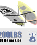 Ceiling Kayak Storage Rack For Garage Heavy Duty Overhead Kayak Hanger Holds Two Kayaks Snowboards Surfboards Paddleboards And SUPs Space Saving Ceiling Mount Organizer