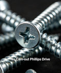 Galvanized Wood Screw Kit With 202 Pieces In Five Sizes For Drywall And Wood Projects Self Tapping Phillips Drive Screws