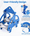 Heavy Duty Cable Puller Sheave For Smooth Wire And Cable Feeding, Industrial Steel Cable Pulley With 3 Solid Wheels, Medium Size