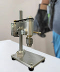 Mini Bench Drill Press With Vibration Free Station And Metal Construction, compact design, features adjustable brass spindle.