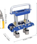 Lightweight 3 Station Sheet Metal Bender Roller for 0 To 90 Degree Bends with cutters, ideal for steel, aluminum, copper.
