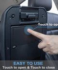 Hand opening Hidden Center Console Storage Box for Toyota Tacoma 2016 to 2023 Armrest Organizer with press mechanism