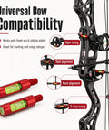 Plug And Play Berger Hole Archery Level Two Pack Slick Aluminum Aligner showing bow compatibility and tuning features.