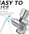 Bullet Piercing Valve Kit For Refrigerator 2 Pack Anti Rust Fits 1/4 Inch, 5/16 Inch And 3/8 Inch OD Pipes showing use instructions