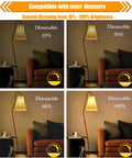 Comparison of dimmable settings for 16 Pack Vintage LED Edison Bulbs 40W Equivalent Dimmable 4W Filament Bulbs 2200K Amber White ST19 E26