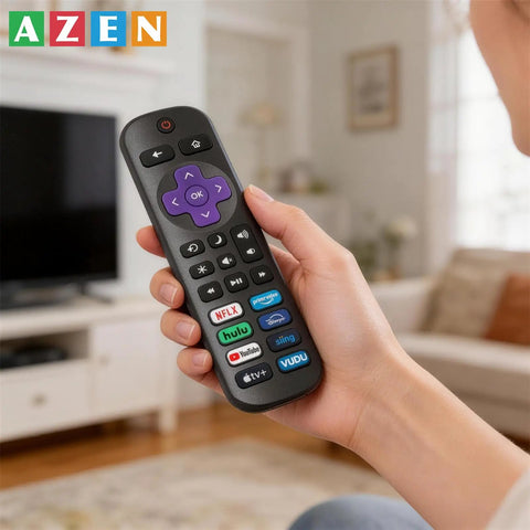 Two Pack Replacement TV Remote Control No Setup Required Pairs Instantly Works With Most Major Roku Ready Televisions