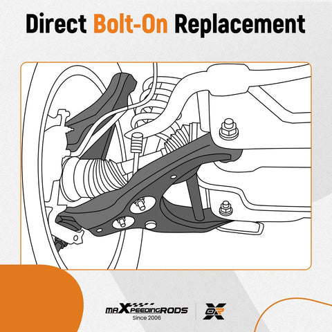 Diagram of 14 Piece Beefed Up Front Suspension Kit For Hyundai Elantra 2007 2012 With Front Lower Control Arms