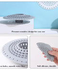 Top Shelf Silicone Hair Catcher For Bathtubs And Showers Blocks Debris With Ease No Sweat Quick Pull Setup Fully Reusable, soft silicone design.
