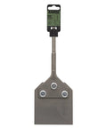 Rugged 4 Inch SDS Plus Floor Scraper Tool For Removing Thinset And Adhesives with 4 inch wide blade and 10 inch length