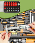 Headspace Gauge Comparator Kit With Fourteen Inserts And Six Bushings Pro Grade Reloading Tool in use with caliper