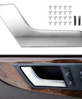Mercedes Benz Interior Metal Front And Rear Left Driver Side Matte Silver Door Handle Repair Kit Fits W204 X204 C250 C300 C350