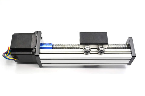 100mm Travel Linear Motion Guide With Sfu1605 Ball Screw And Nema23 Stepper Motor For DIY CNC Router X Y Z Actuators, aluminum rail