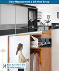 Sliding Closet Door Roller Replacement Kit 10 Pcs Includes 2 N6560 And 8 MP6501 Rollers with top-hung door installation