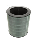 Room Air Purifier Replacement Filter With Three Stage Filtration That Captures 0.3 Micron Particles Pre Filter For Large Particles Like Dust And Dander Carbon Layer Removes Odors And Chemicals White 12.45 x 12.45 Easy Fit cylindrical design