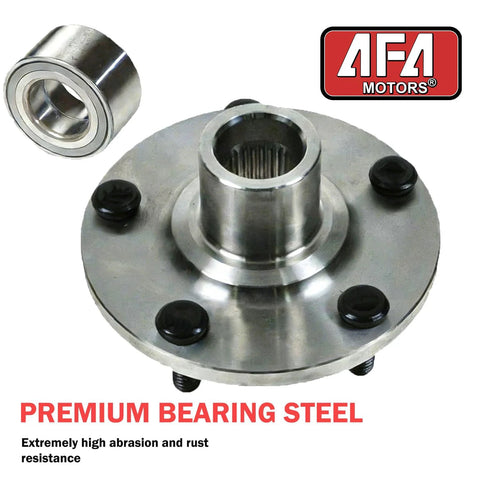 Front Wheel Bearing Hub Assembly 5 Lug Fit For Lexus ES330 ES350 Toyota Avalon Camry Venza Sienna Solara Highlander 510063 Replacement Drop In Ready To Install, premium bearing steel, close-up view