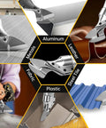 Cordless Sheet Metal Shear Brushless Electric Shears With 360 Degree Pivoting Head And Two Speed Control for diverse material cutting