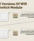 Smart Relay Module 1 Gang 10 Amp No Hub Required 2.4GHz WiFi Works With Google Assistant And Alexa Universal Smart Switch For Lamps Heaters And Appliances 1 Pack for 1-gang switch