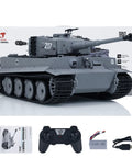 1/24 Scale RC Tiger I Battle Tank With Infrared Combat, Remote Control Military Tank For Adults, accessories included