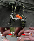 Lock It Down Tight With These 10 Heavy Duty Zipper Lock Clips Keep Your Backpack Secure Quick Disconnect Buckles For Travel School Hiking And Daily Rigs Slick Smooth Operation, showing clips on a backpack zipper.