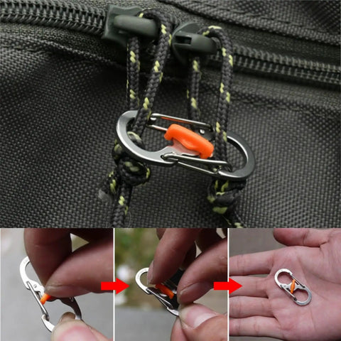 Lock It Down Tight With These 10 Heavy Duty Zipper Lock Clips Keep Your Backpack Secure Quick Disconnect Buckles For Travel School Hiking And Daily Rigs Slick Smooth Operation, showing clips on a backpack zipper.