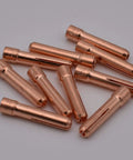 TIG Stubby Collet Set 10N24S 3/32 Inch and Two Point Four Millimeter for WP 17 18 26 TIG Welding Torch 10 Pack copper collets