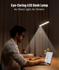 Eye Friendly LED Desk Lamp With 360 Degree Flexible Gooseneck Clamp On Light For Home Office And Dorm illuminating workspace
