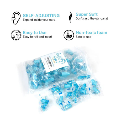 Bulk Pack Of Two Hundred Premium Foam Earplugs Delivering Heavy Duty Sound Blocking And Cozy Comfort For Sleeping Snoring Work Shooting