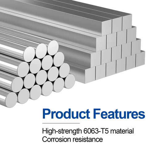 20 Pcs Aluminum Extrusion 20x20 1220 mm 48 Inch European Standard Anodized T Slot Linear Rail Profile For 3D Printer And CNC Machines Pro Grade Silver Finish High Quality Extruded Aluminum Profile Pack, stacked on display