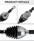 Front Left 4WD CV Axle Shaft Assembly For Chevrolet Blazer S10 GMC Jimmy Sonoma Isuzu Hombre 2.2L 4.3L Driver Side Replacement For 1997-2005 4WD Trucks And SUVs Built Tough Durable OEM Grade Shaft. CV axle with boot and splines shown