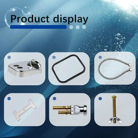 Shampoo Bowl Faucet Vacuum Breaker Kit With Sprayer And Hose Pro Grade Easy Install Brass Construction Leak Proof Components
