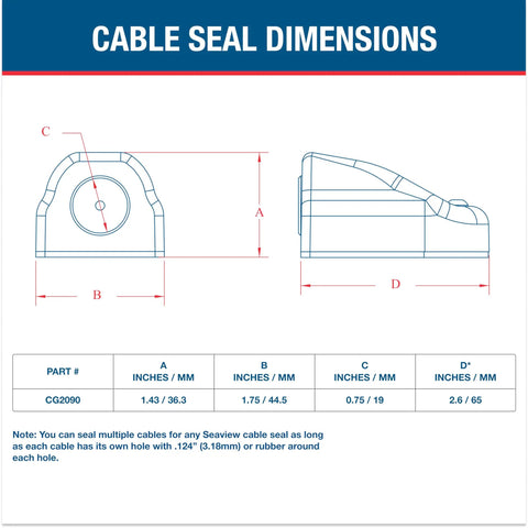 Horizontal 90 Degree Cable Gland Marine Grade Waterproof dimensions chart showing multiple views and measurements.