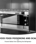 Oven with 4 Pack Baby Safety Locks for Fridge and Oven Doors Durable Plastic Material Prevent Burns and Food Poisoning Kidproof