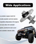 Badass 3/4 Inch Go Kart Clutch Bolt Kit With Lock Washers For Predator Engines, stainless steel fasteners for various engines.
