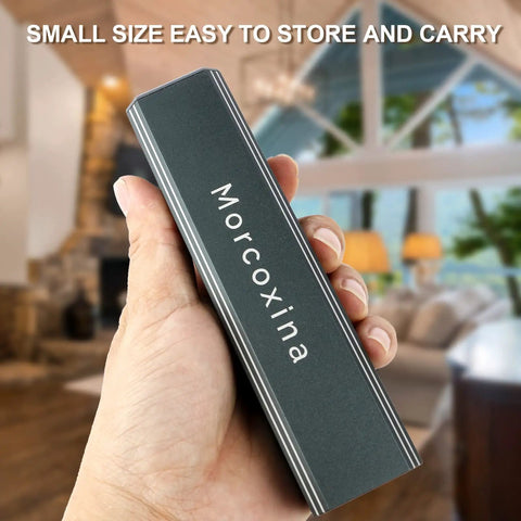 Hand holding grey case of 46-In-1 Mini Precision Screwdriver Set With Full Bit Kit For Electronics Repair Must-Have Tool