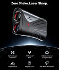 Golvia Ultra Range Finder With Optical Image Stabilization And Tournament Legal Slope Switch on black background