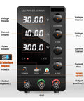 Built Tough Lab Bench DC Power Supply For Dead Reliable Electronics Testing With Precision Dial Controls Offering Adjustable 60V 5A And 30V 10A Output With Digital Displays.