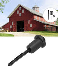 Heavy Duty Carbon Steel Barn Door Spacer Kit With Wall Mount Brackets Screws And Gasket Set For Secure Flush Installation