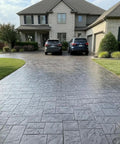 Driveway with Slate Texture Concrete Stamps 24x24 Inches Pro Grade Durable Polyurethane Rigid Mats, ashlar stone design, USA