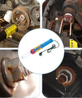 Heavy Duty 1000W Electromagnetic Induction Bolt Heater Slick Handheld Magnetic Extraction Tool in use with rusted bolts.